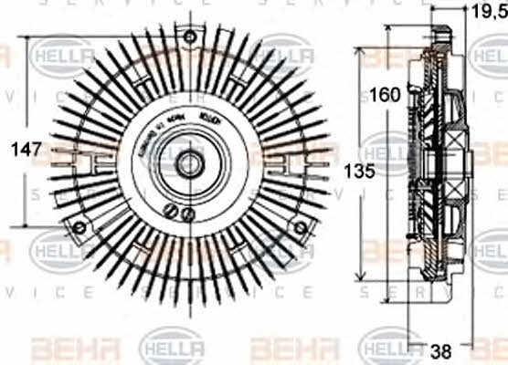 Behr-Hella 8MV 376 758-431 Sprzęgło wentylatora chłodnicy 8MV376758431: Dobra cena w Polsce na 2407.PL - Kup Teraz!