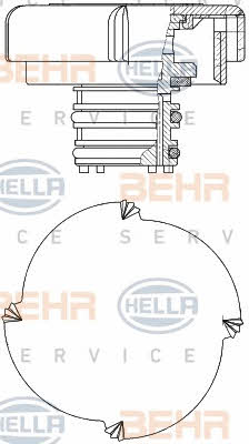 Behr-Hella 8MY 376 743-451 Radiator caps 8MY376743451: Buy near me in Poland at 2407.PL - Good price!