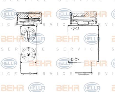 Behr-Hella 8UW 351 234-031 Клапан расширительный кондиционера 8UW351234031: Отличная цена - Купить в Польше на 2407.PL!