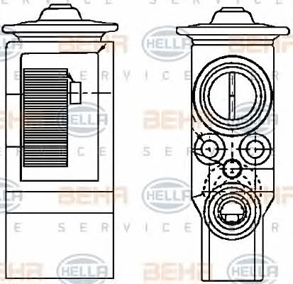 Behr-Hella 8UW 351 234-111 Air conditioner expansion valve 8UW351234111: Buy near me in Poland at 2407.PL - Good price!