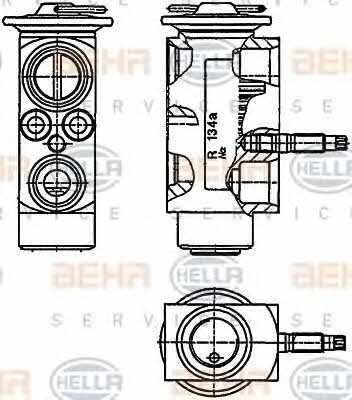 Behr-Hella 8UW 351 234-201 Клапан розширювальний кондиціонеру 8UW351234201: Приваблива ціна - Купити у Польщі на 2407.PL!