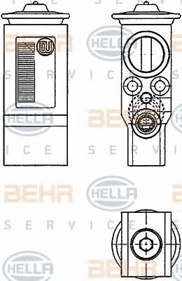 Behr-Hella 8UW 351 234-231 Air conditioner expansion valve 8UW351234231: Buy near me in Poland at 2407.PL - Good price!