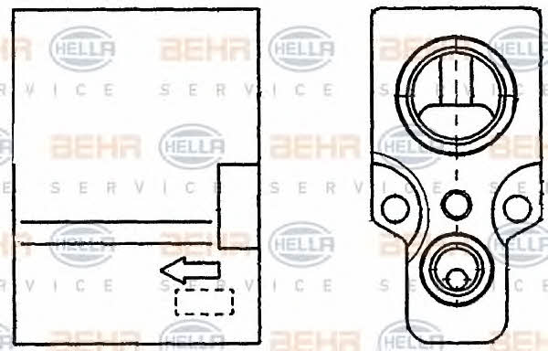 Behr-Hella 8UW 351 234-241 Air conditioner expansion valve 8UW351234241: Buy near me in Poland at 2407.PL - Good price!