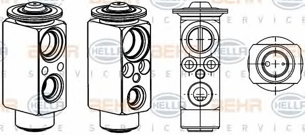Behr-Hella 8UW 351 234-431 Air conditioner expansion valve 8UW351234431: Buy near me at 2407.PL in Poland at an Affordable price!