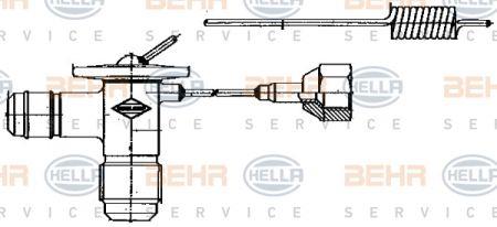 Behr-Hella 8UW 351 235-001 Air conditioner expansion valve 8UW351235001: Buy near me at 2407.PL in Poland at an Affordable price!