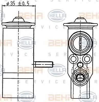 Behr-Hella 8UW 351 239-021 Air conditioner expansion valve 8UW351239021: Buy near me at 2407.PL in Poland at an Affordable price!