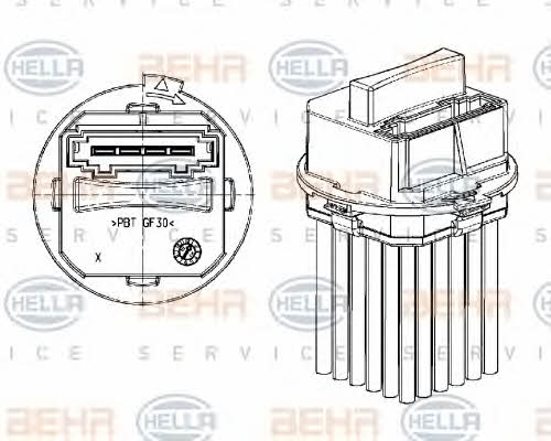 Behr-Hella 5DS 351 320-011 Heater control unit 5DS351320011: Buy near me at 2407.PL in Poland at an Affordable price!