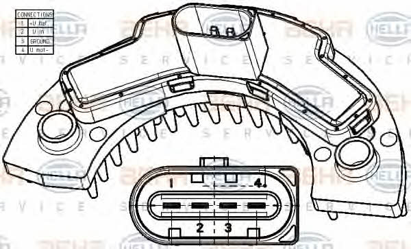 Behr-Hella 5HL 351 029-101 Heater control unit 5HL351029101: Buy near me at 2407.PL in Poland at an Affordable price!