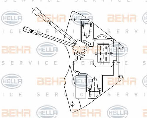 Behr-Hella 5HL 351 321-171 Heater control unit 5HL351321171: Buy near me in Poland at 2407.PL - Good price!
