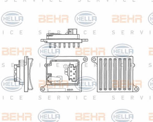 Behr-Hella 5HL 351 321-241 Heater control unit 5HL351321241: Buy near me in Poland at 2407.PL - Good price!