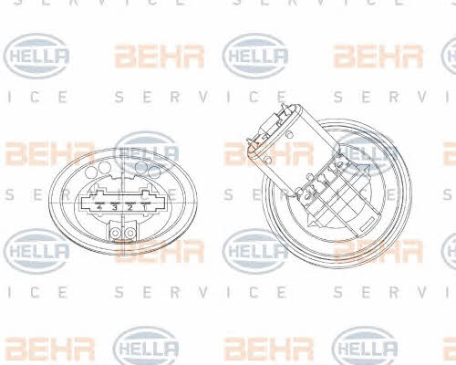 Behr-Hella 5HL 351 321-301 Heater control unit 5HL351321301: Buy near me in Poland at 2407.PL - Good price!