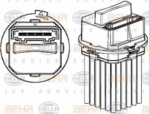 Behr-Hella 5HL 351 321-321 Heater control unit 5HL351321321: Buy near me in Poland at 2407.PL - Good price!