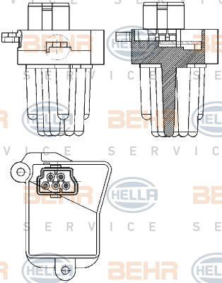 Behr-Hella 5HL 351 321-331 Heater control unit 5HL351321331: Buy near me at 2407.PL in Poland at an Affordable price!