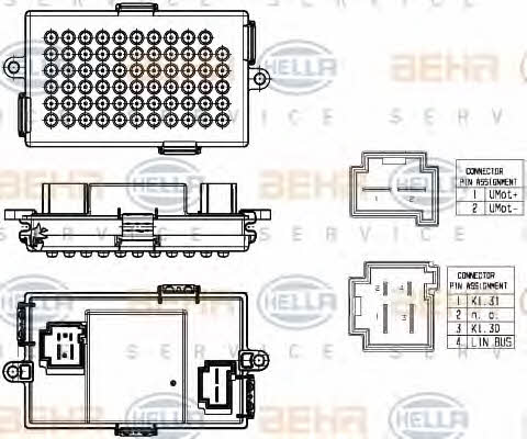 Behr-Hella 5HL 351 321-531 Heater control unit 5HL351321531: Buy near me in Poland at 2407.PL - Good price!