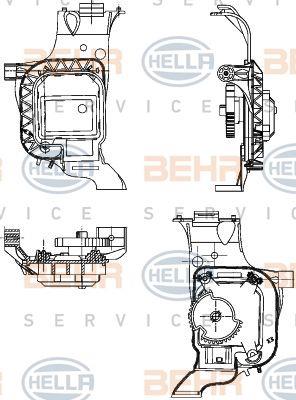 Behr-Hella 6NW 351 344-031 Cabin heater damper drive 6NW351344031: Buy near me in Poland at 2407.PL - Good price!