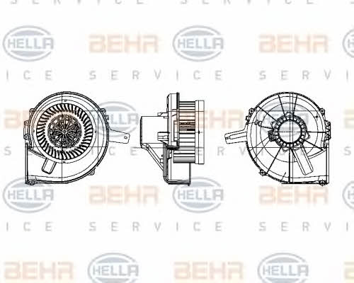 Behr-Hella 8EW 009 157-141 Fan assy - heater motor 8EW009157141: Buy near me in Poland at 2407.PL - Good price!