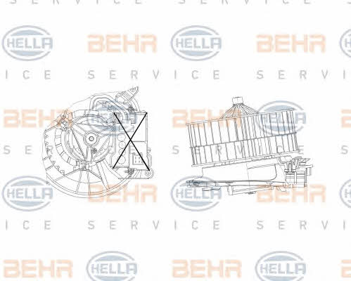 Behr-Hella 8EW 009 157-211 Fan assy - heater motor 8EW009157211: Buy near me in Poland at 2407.PL - Good price!