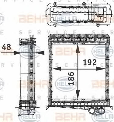 Behr-Hella 8FH 351 311-751 Heat exchanger, interior heating 8FH351311751: Buy near me in Poland at 2407.PL - Good price!