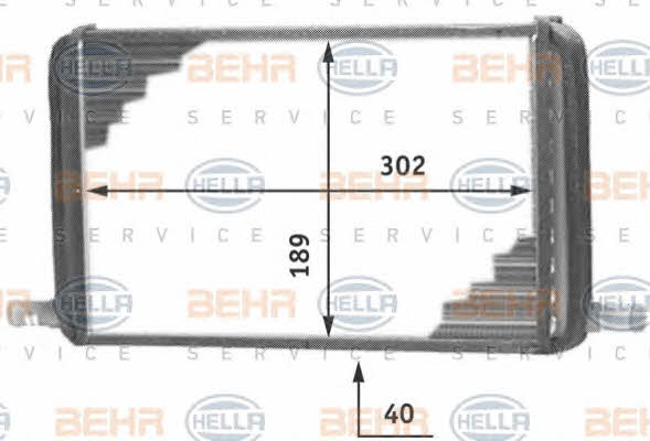 Behr-Hella 8FH 351 312-241 Радиатор отопителя салона 8FH351312241: Отличная цена - Купить в Польше на 2407.PL!