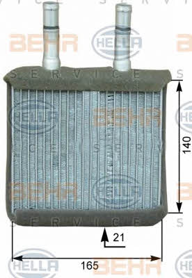 Behr-Hella 8FH 351 313-791 Heat exchanger, interior heating 8FH351313791: Buy near me in Poland at 2407.PL - Good price!