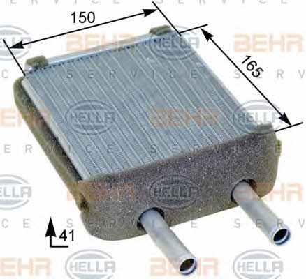 Behr-Hella 8FH 351 315-211 Heat exchanger, interior heating 8FH351315211: Buy near me at 2407.PL in Poland at an Affordable price!