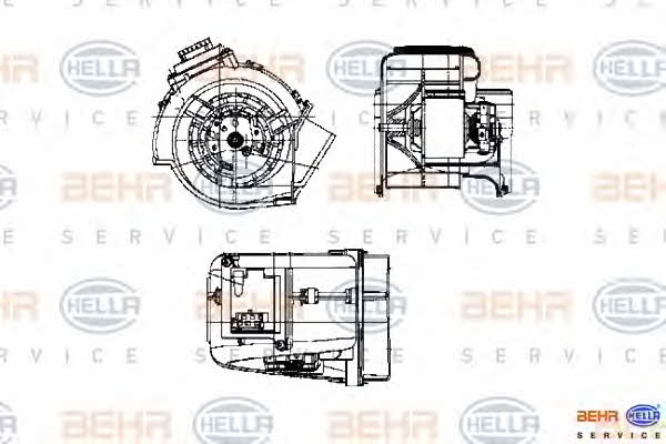 Behr-Hella 8EW 009 159-371 Fan assy - heater motor 8EW009159371: Buy near me in Poland at 2407.PL - Good price!