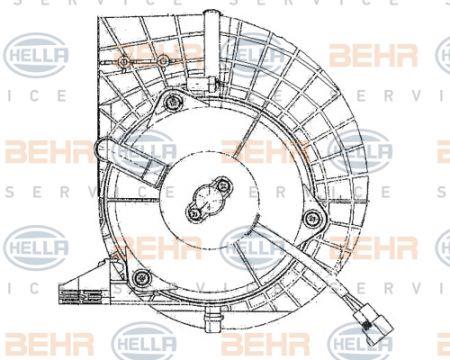 Behr-Hella 8EW 009 159-691 Fan assy - heater motor 8EW009159691: Buy near me at 2407.PL in Poland at an Affordable price!