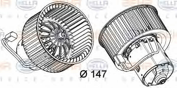 Behr-Hella 8EW 351 040-241 Fan assy - heater motor 8EW351040241: Buy near me in Poland at 2407.PL - Good price!