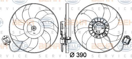 Behr-Hella 8EW 351 041-461 Hub, engine cooling fan wheel 8EW351041461: Buy near me in Poland at 2407.PL - Good price!