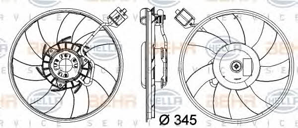 Behr-Hella 8EW 351 041-471 Вентилятор радиатора охлаждения 8EW351041471: Отличная цена - Купить в Польше на 2407.PL!