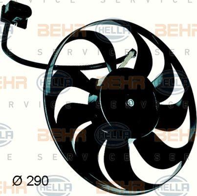 Behr-Hella 8EW 351 043-311 Вентилятор радіатора охолодження 8EW351043311: Приваблива ціна - Купити у Польщі на 2407.PL!