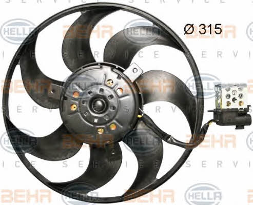 Behr-Hella 8EW 351 044-061 Hub, engine cooling fan wheel 8EW351044061: Buy near me in Poland at 2407.PL - Good price!