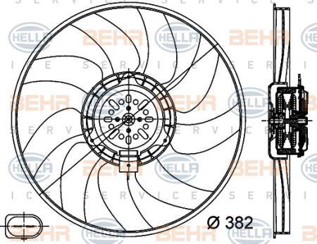 Behr-Hella 8EW 351 044-351 Hub, engine cooling fan wheel 8EW351044351: Buy near me in Poland at 2407.PL - Good price!