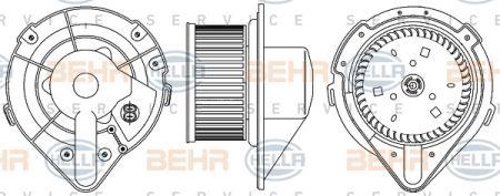 Behr-Hella 8EW 351 044-371 Fan assy - heater motor 8EW351044371: Buy near me in Poland at 2407.PL - Good price!