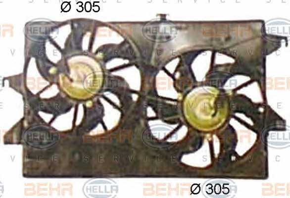 Piasta, koło wentylatora chłodzenia silnika Behr-Hella 8EW 351 044-441