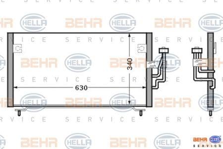Behr-Hella 8FC 351 024-151 Радиатор кондиционера (Конденсатор) 8FC351024151: Отличная цена - Купить в Польше на 2407.PL!
