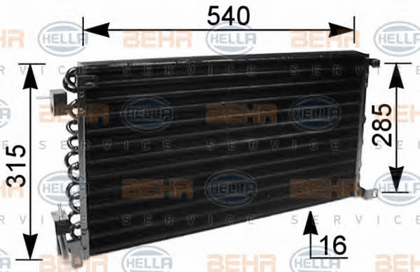 Behr-Hella 8FC 351 036-041 Радиатор кондиционера (Конденсатор) 8FC351036041: Отличная цена - Купить в Польше на 2407.PL!