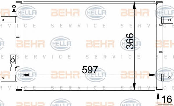 Behr-Hella 8FC 351 036-111 Cooler Module 8FC351036111: Buy near me in Poland at 2407.PL - Good price!