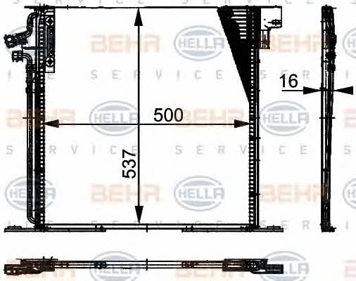 Behr-Hella 8FC 351 037-341 Cooler Module 8FC351037341: Buy near me in Poland at 2407.PL - Good price!