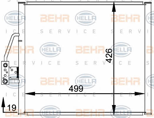 Behr-Hella 8FC 351 300-001 Радиатор кондиционера (Конденсатор) 8FC351300001: Отличная цена - Купить в Польше на 2407.PL!