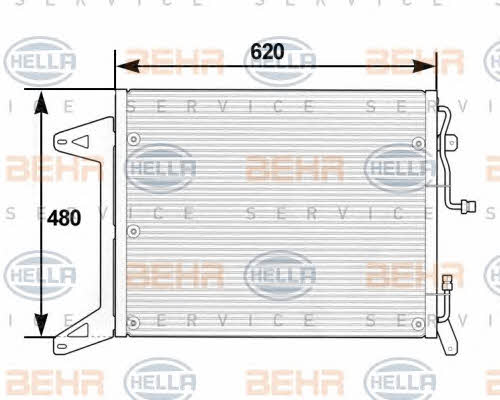 Behr-Hella 8FC 351 300-051 Радиатор кондиционера (Конденсатор) 8FC351300051: Отличная цена - Купить в Польше на 2407.PL!