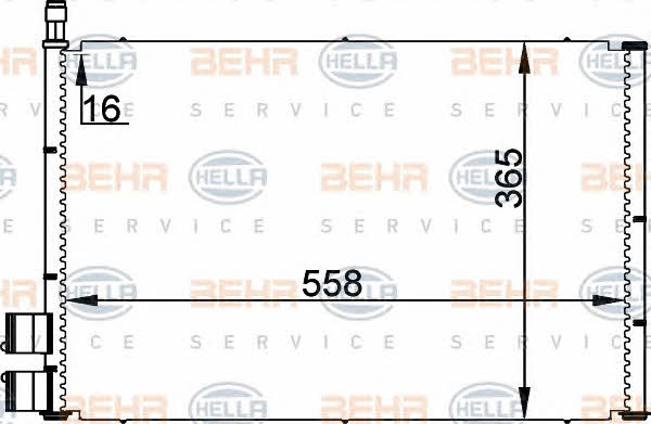 Behr-Hella 8FC 351 300-351 Радіатор кондиціонера (Конденсатор) 8FC351300351: Купити у Польщі - Добра ціна на 2407.PL!