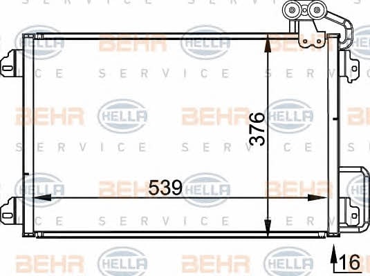 Behr-Hella 8FC 351 300-511 Радиатор кондиционера (Конденсатор) 8FC351300511: Отличная цена - Купить в Польше на 2407.PL!