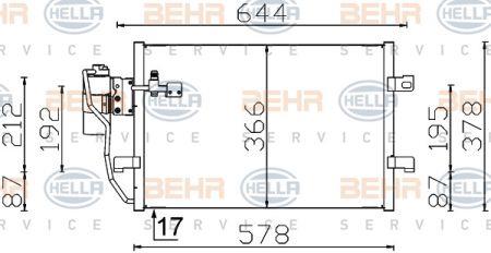 Behr-Hella 8FC 351 301-394 Радиатор кондиционера (Конденсатор) 8FC351301394: Отличная цена - Купить в Польше на 2407.PL!