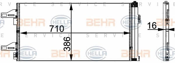 Behr-Hella 8FC 351 301-601 Радиатор кондиционера (Конденсатор) 8FC351301601: Отличная цена - Купить в Польше на 2407.PL!
