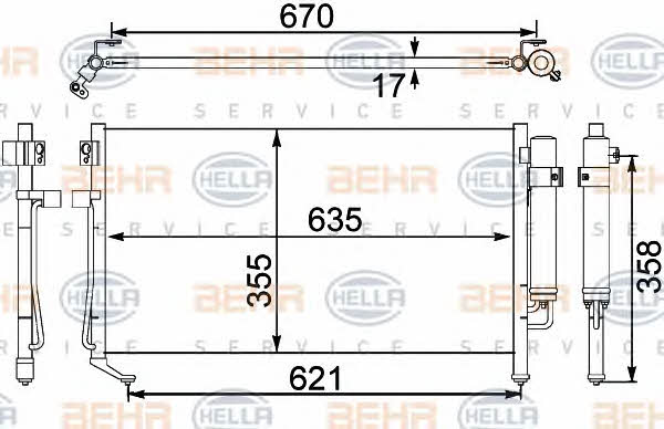 Behr-Hella 8FC 351 304-141 Moduł chłodzący 8FC351304141: Dobra cena w Polsce na 2407.PL - Kup Teraz!