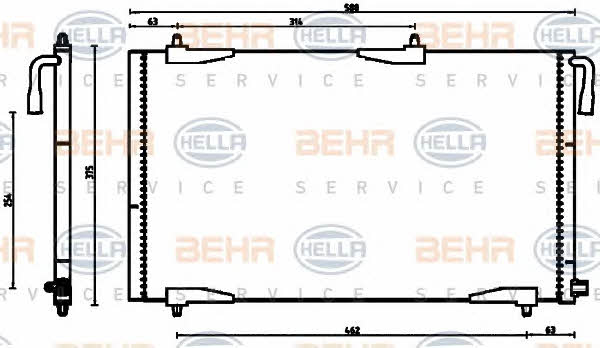 Behr-Hella 8FC 351 304-501 Cooler Module 8FC351304501: Buy near me in Poland at 2407.PL - Good price!