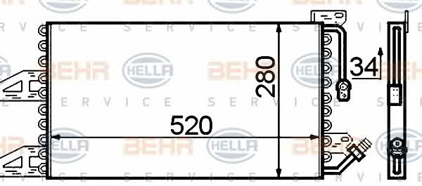 Behr-Hella 8FC 351 306-031 Радиатор кондиционера (Конденсатор) 8FC351306031: Отличная цена - Купить в Польше на 2407.PL!
