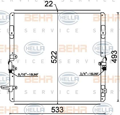 Behr-Hella 8FC 351 307-591 Cooler Module 8FC351307591: Buy near me in Poland at 2407.PL - Good price!