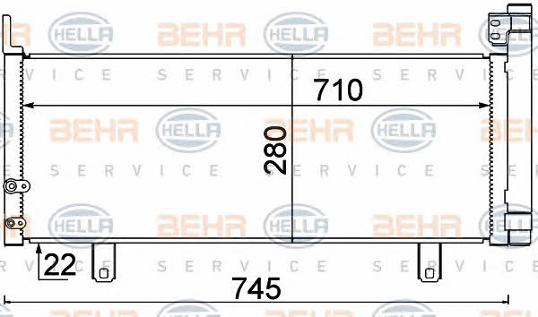 Behr-Hella 8FC 351 310-651 Радіатор кондиціонера (Конденсатор) 8FC351310651: Приваблива ціна - Купити у Польщі на 2407.PL!